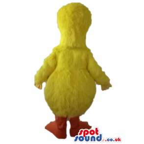 Yellow chicken with red feet - Custom Mascots