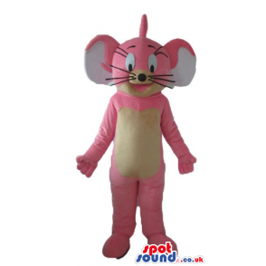 Pink jerry mouse - your mascot in a box! - Custom Mascots