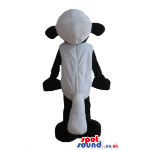 Sheep with a black face, arms and legs - Custom Mascots