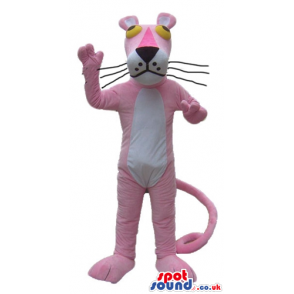 Mascot costume of the pink panther - Custom Mascots