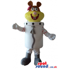 Brown and yellow female bear wearing an astronaut suit - Custom