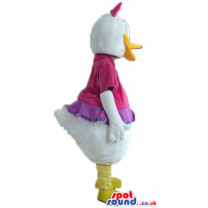 Daisy duck wearing a purple blouse and matching bow - Custom
