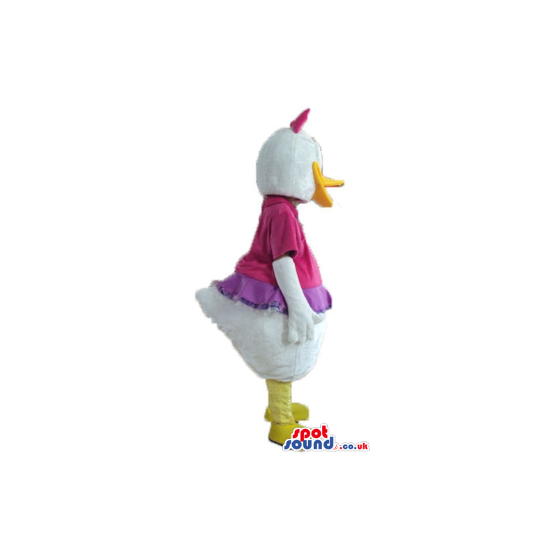 Daisy duck wearing a purple blouse and matching bow - Custom