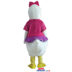 Daisy duck wearing a purple blouse and matching bow - Custom