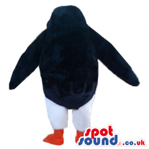 Fat penguin with small eyes and orange beak and legs - Custom