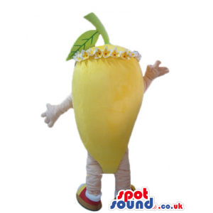 Smiling yellow lemon with red and yellow trainers - Custom