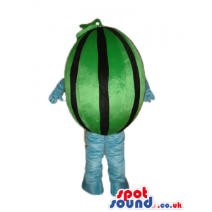 Smiling watermelon with light-blue arms and legs - Custom