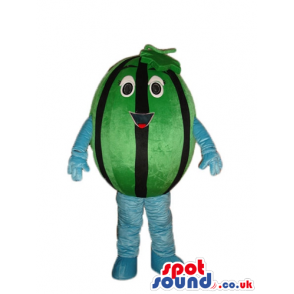 Smiling watermelon with light-blue arms and legs - Custom