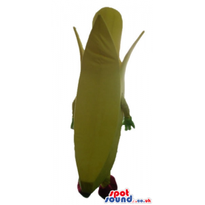 Smiling yellow banana with green hands and red shoes - Custom