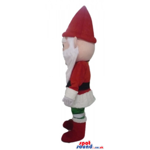 Santa claus wearing green and white trousers - Custom Mascots