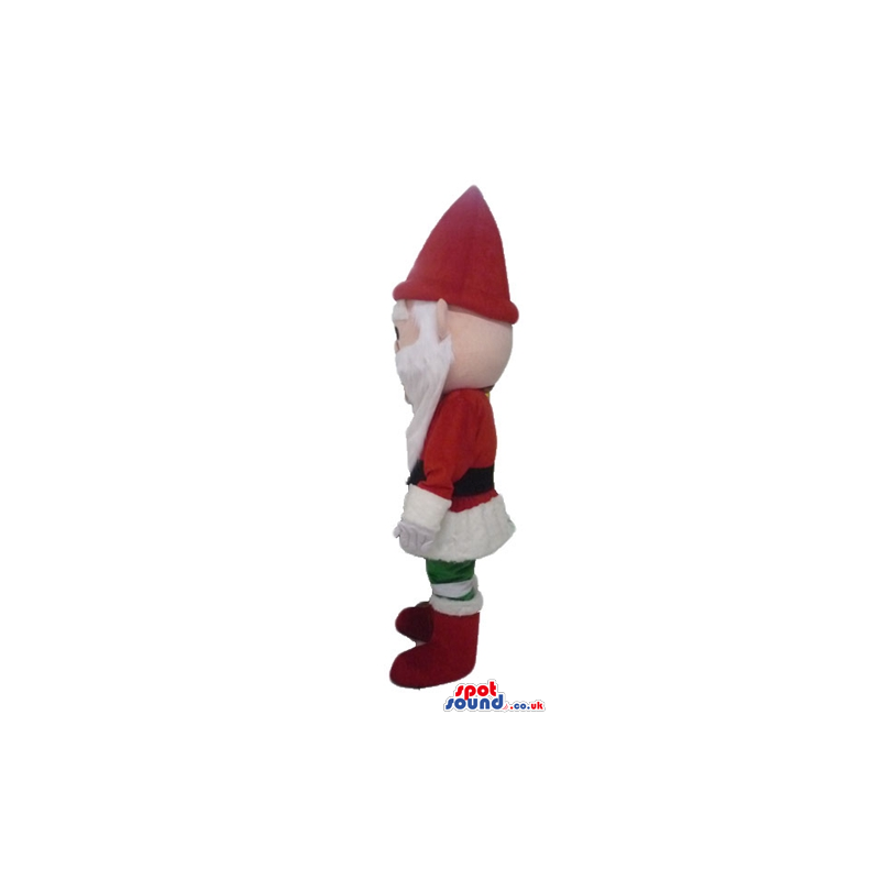 Santa claus wearing green and white trousers - Custom Mascots