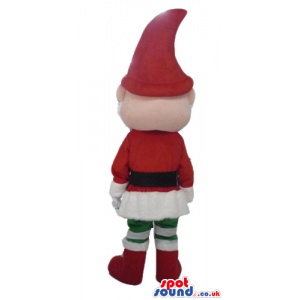 Santa claus wearing green and white trousers - Custom Mascots