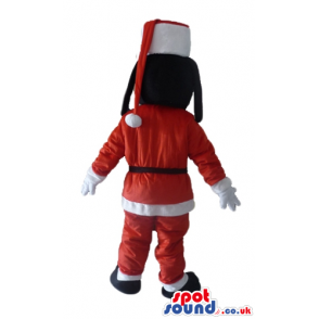 Goofy dressed as santa claus - Custom Mascots