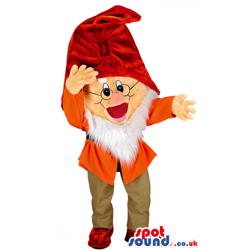 Doc, One Of The Seven Dwarfs Mascot From Snow White Tale -