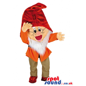 Doc, One Of The Seven Dwarfs Mascot From Snow White Tale -