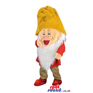 Sleepy, One Of The Seven Dwarfs Mascot From Snow White Tale -