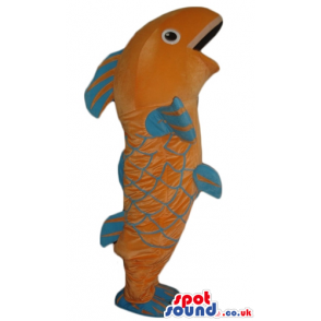 Big orange fish with light blue fins - Custom Mascots