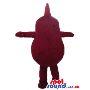 Dark red potato with big round eyes - Custom Mascots