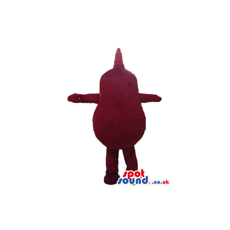 Dark red potato with big round eyes - Custom Mascots