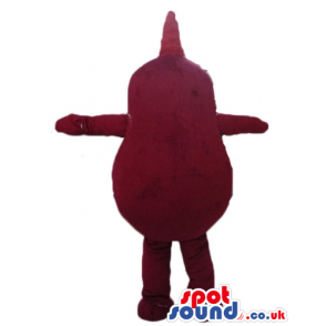 Dark red potato with big round eyes - Custom Mascots