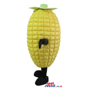 Yellow corn with a green hat, and black arms and legs - Custom