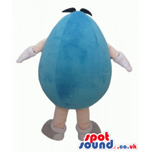 Light-blue m&m sugarplum - your mascot in a box! - Custom