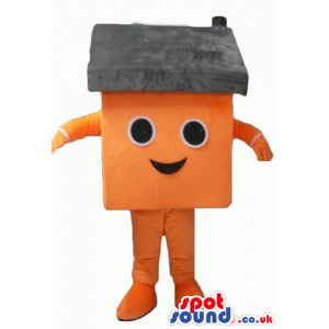 Orange house with a grey roof - Custom Mascots