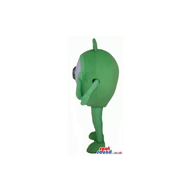 Single eyed green monster with a green eye - Custom Mascots