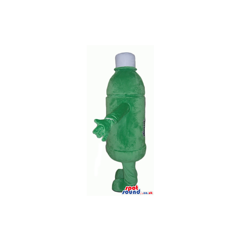Green bottle with a white cap - Custom Mascots