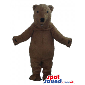 Smiling brown bear - your mascot in a box! - Custom Mascots