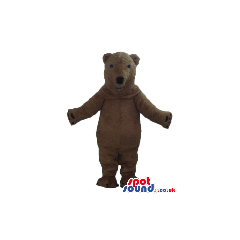 Smiling brown bear - your mascot in a box! - Custom Mascots