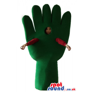 Green glove - your mascot in a box! - Custom Mascots