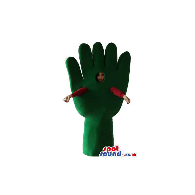 Green glove - your mascot in a box! - Custom Mascots