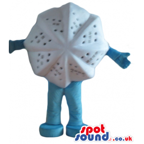 Light-blue boy with its face hidden in a white cover - Custom
