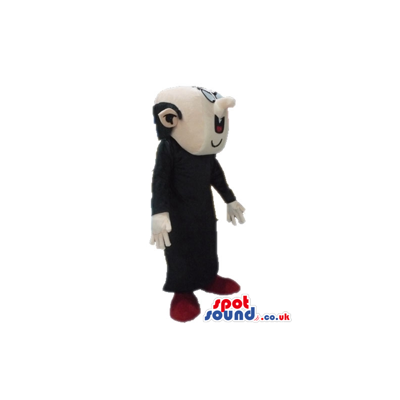 Gargamel wearing a long black tunic - Custom Mascots