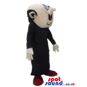 Gargamel wearing a long black tunic - Custom Mascots
