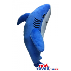 Blue shark with a white belly - Custom Mascots