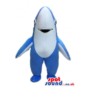 Blue shark with a white belly - Custom Mascots