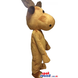 Brown moose with big brown horns - Custom Mascots