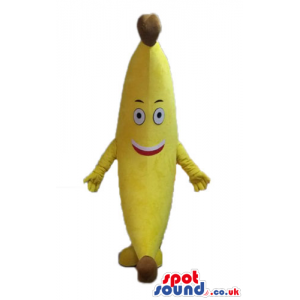 Smiling yellow banana - your mascot in a box! - Custom Mascots