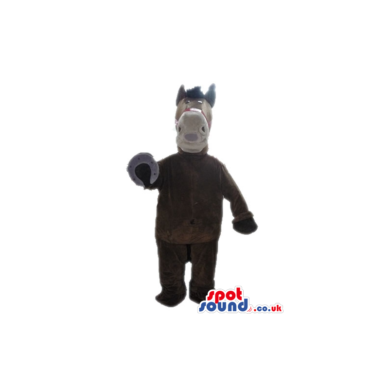 Brown horse with black hair - Custom Mascots