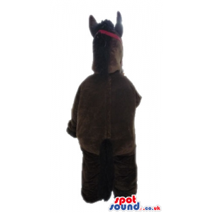 Brown horse with black hair - Custom Mascots