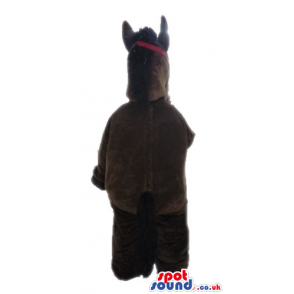 Brown horse with black hair - Custom Mascots