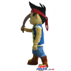 Mascot costume of jake the pirate - Custom Mascots