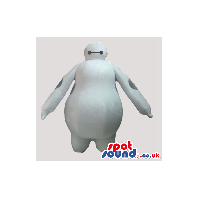 White fat robot - your mascot in a box! - Custom Mascots