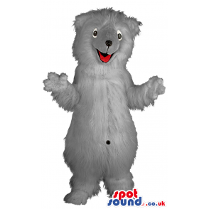 Plain White Or Grey Bear Animal Customizable Mascot - Custom