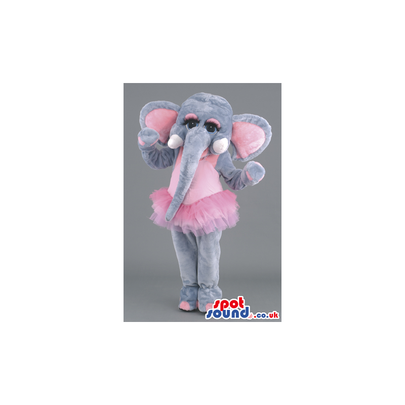 Ballet Dancer Elephant Animal Mascot With Long Trunk - Custom