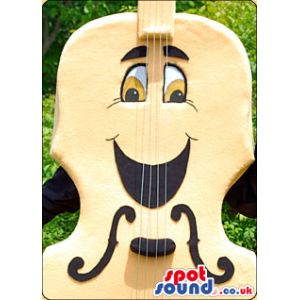 Plain And Customizable Violin Musical Instrument Mascot -
