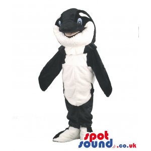 Customizable Black And White Orca Sea Or Ocean Animal Mascot -