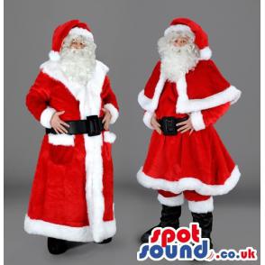 American modern and classical santa costume swith boots and hat